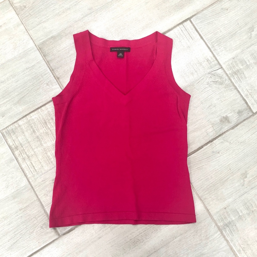 Pink Sleeveless Shirt